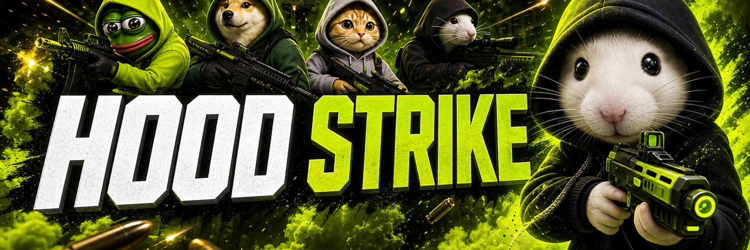 HOOD STRIKE Twitter banner style art